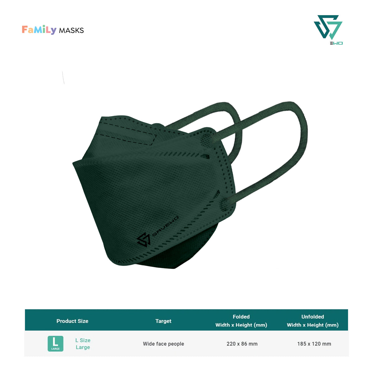 その他 mask Savewo-Kuro-Large-Green-