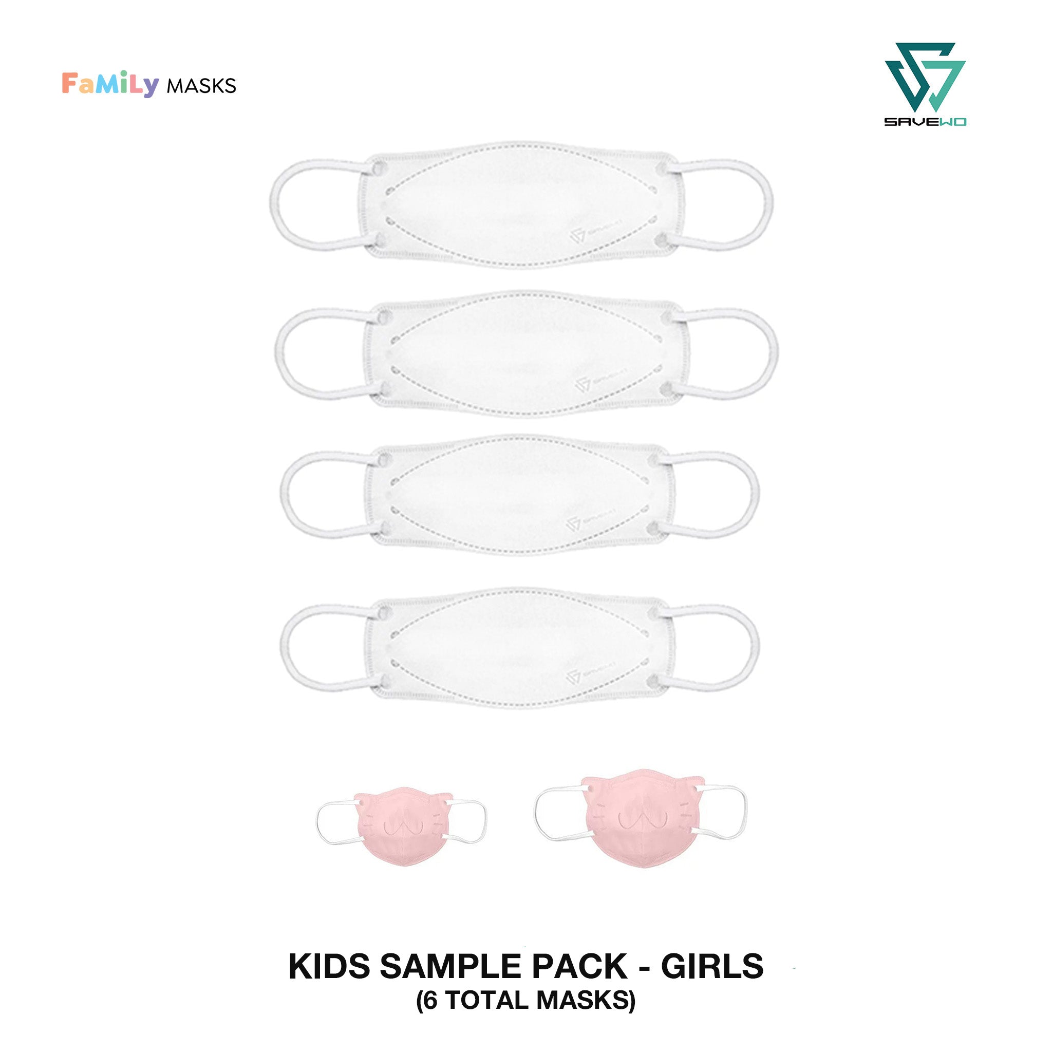 Kids Sample Pack - Girls (6 total masks)