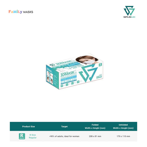 *FREE GIFT* SAVEWO 3DMASK V3 KF94 (White) - Regular (R) Adults