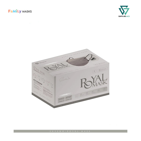 SAVEWO ROYAL MASKS KF94/FFP2 (Morning Mist) - Regular (R) Adults