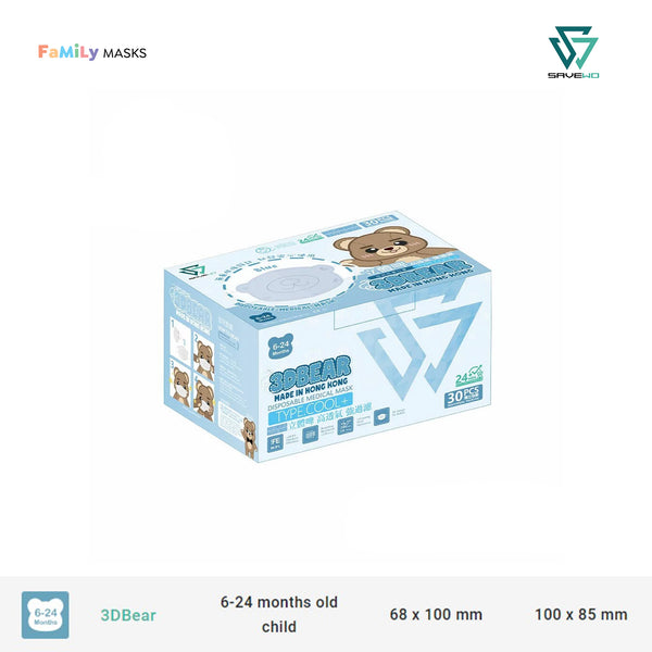 SAVEWO 3DBEAR INFANTS (Blue) - 6-24 months old