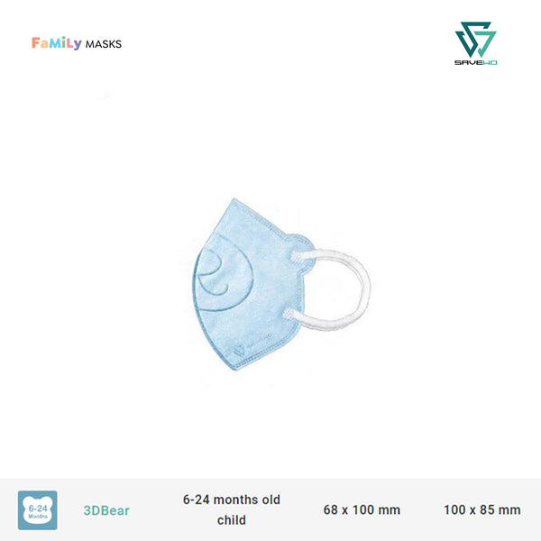 SAVEWO 3DBEAR INFANTS (Blue) - 6-24 months old