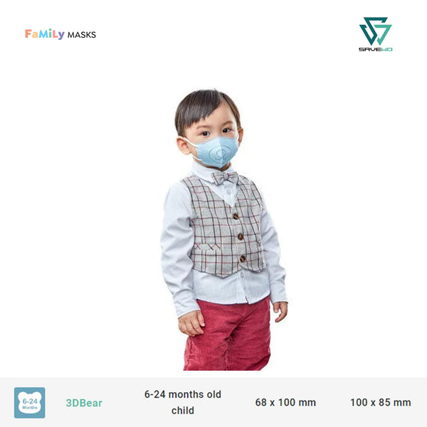 SAVEWO 3DBEAR INFANTS (Blue) - 6-24 months old