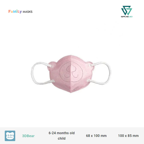 SAVEWO 3DBEAR INFANTS (Pink) - 6-24 months old