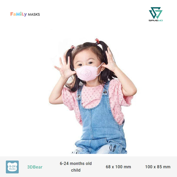 SAVEWO 3DBEAR INFANTS (Pink) - 6-24 months old