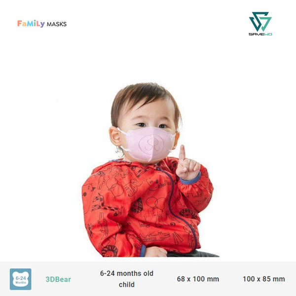 SAVEWO 3DBEAR INFANTS (Pink) - 6-24 months old