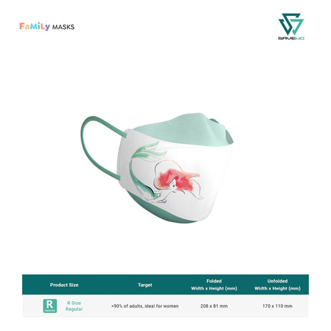 3DMASK DISNEY PRINCESS KF94 (ARIEL) - Regular (R) Adults