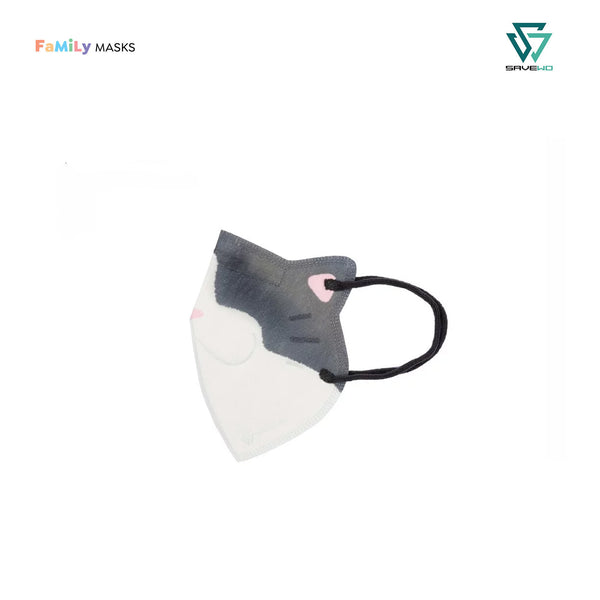 SAVEWO 3DMEOW KF94 KIDULTS - 3 Fun Designs (for small face adults or teenagers)