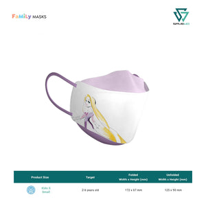 SAVEWO 3DMASK KIDS KF94 (Disney Princess Rapunzel) - Small (S) 2-6 years old