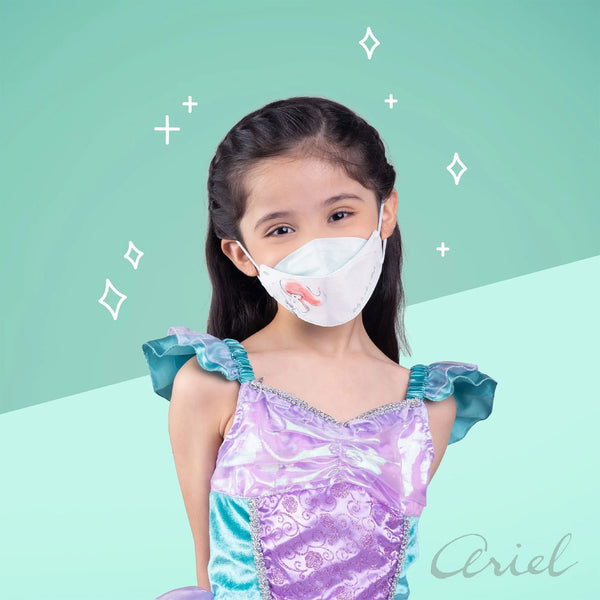 SAVEWO 3DMASK KIDS KF94 (Disney Princess Ariel) - Small (S) 2-6 years old