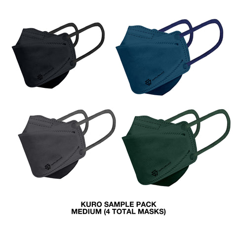 Kuro Sample Pack - Medium (4 total masks)