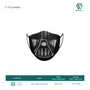 SAVEWO 3DMASK STAR WARS KF94 (DARTH VADER) - Medium (M) Adults