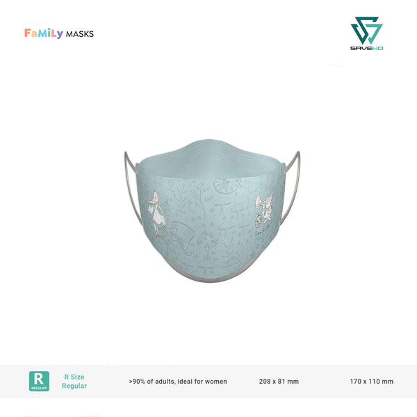3DMASK ALICE IN WONDERLAND KF94 (Lake Green) - Regular (R) Adults
