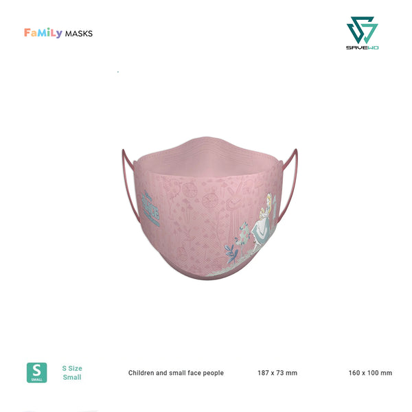 3DMASK ALICE IN WONDERLAND KF94 (Coral Pink) - Small (S) Adults