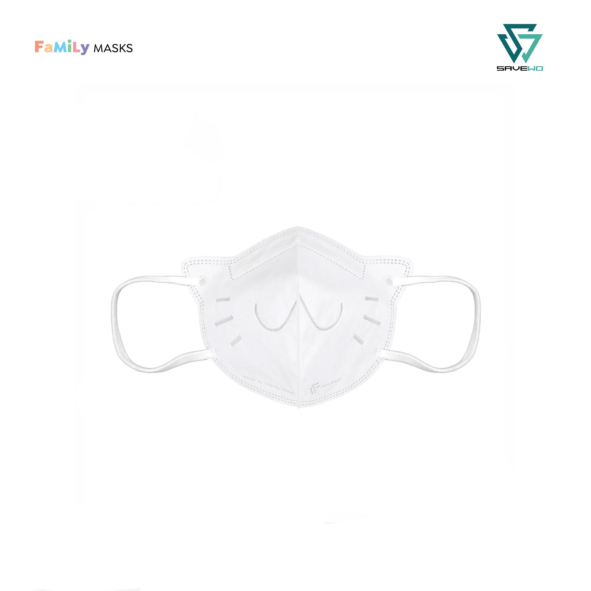 SAVEWO 3DMEOW KF94 ADULTS - White