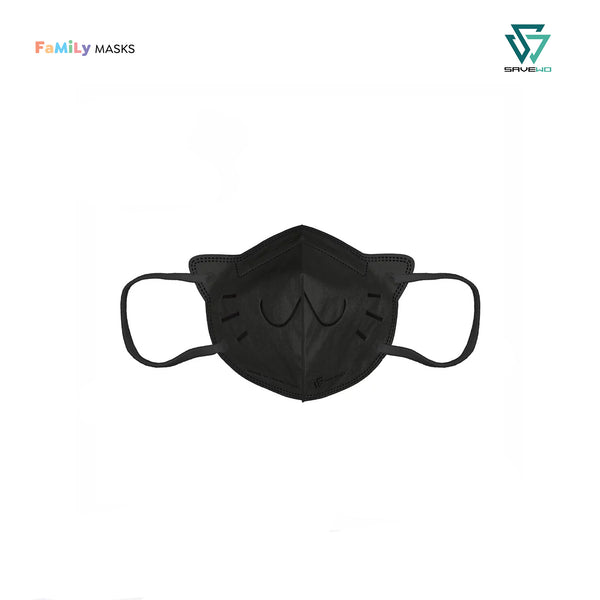 SAVEWO 3DMEOW KF94 KIDULTS - Black (for small face adults or teenagers)